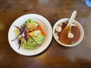 Soup and salad